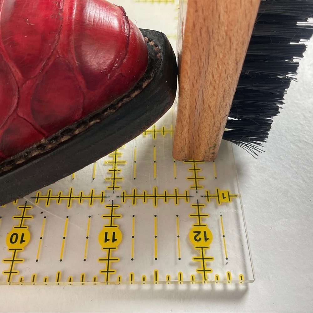 Larry Mahan Men’s Cherry Red Python Snakeskin Cow… - image 8